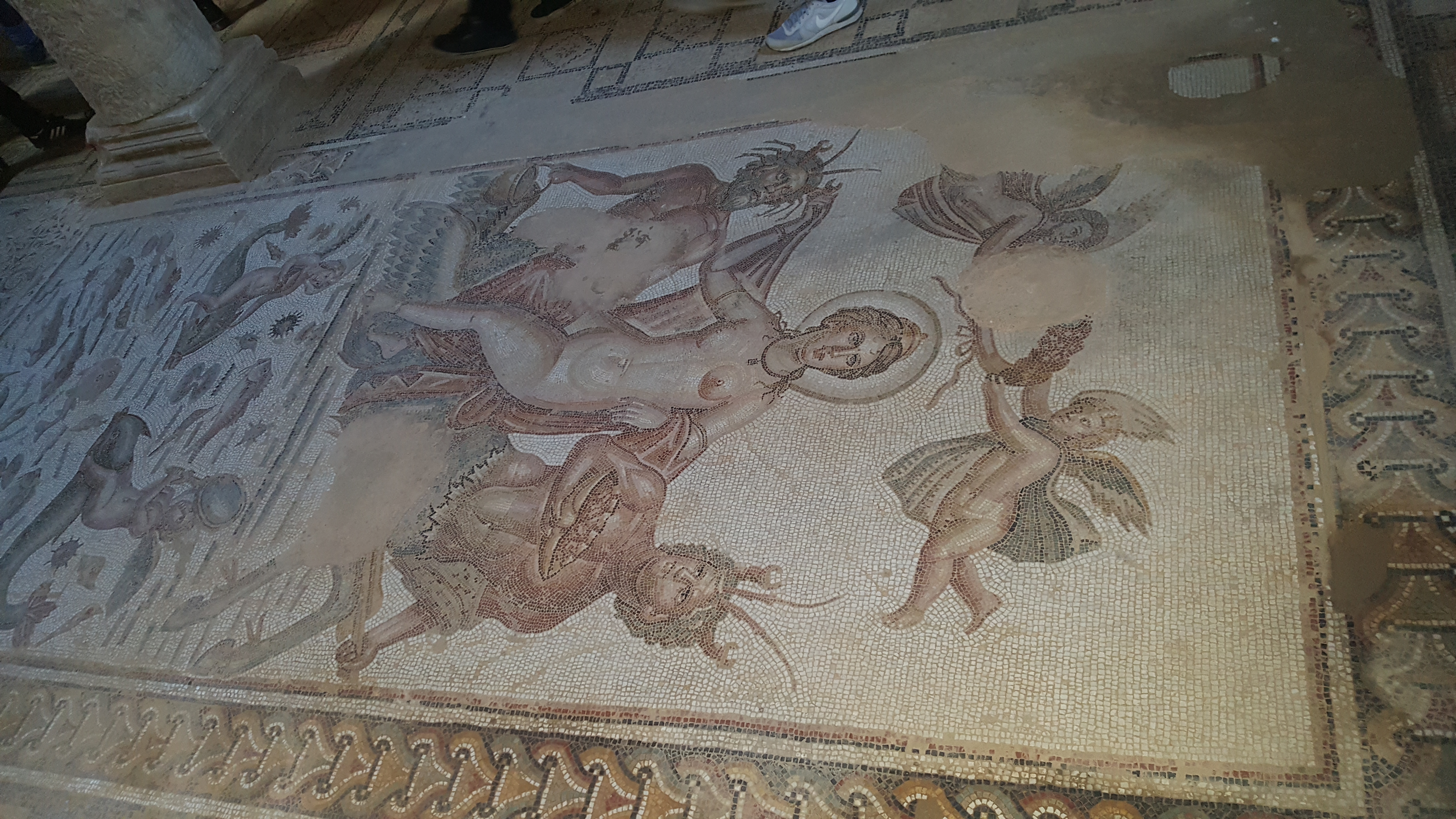 Mosaik der Amphitrite in Bulla Regia Mosaik der Amphitrite in Bulla Regia