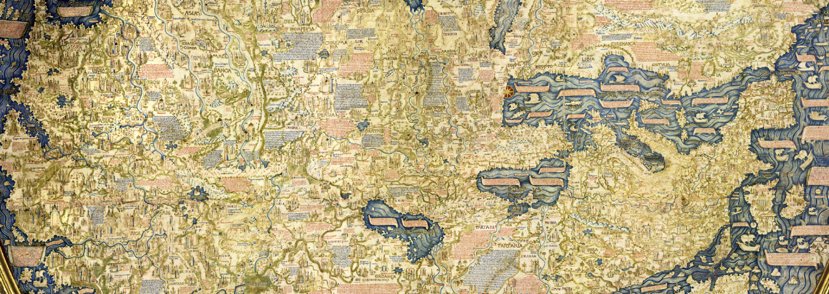 Europa und Zentralasien auf der Weltkarte des Fra Mauro Europa und Zentralasien auf der Weltkarte des Fra Mauro